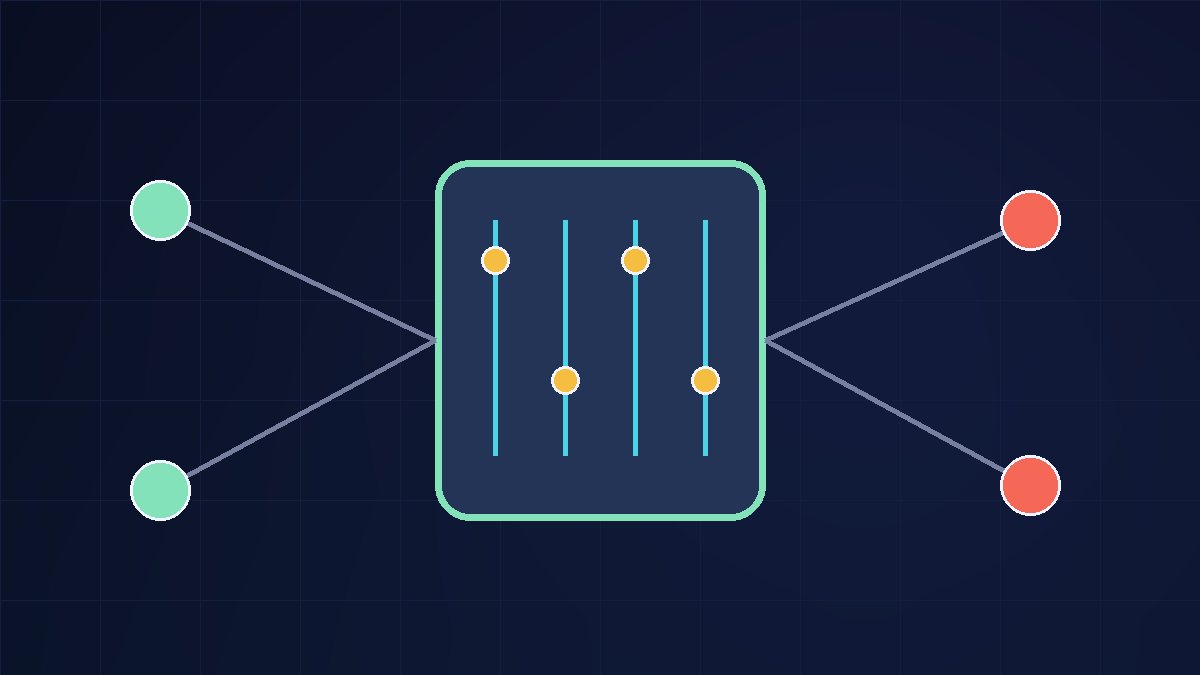 Editorial illustration of renewable electricity feeding industrial hydrogen electrolysers